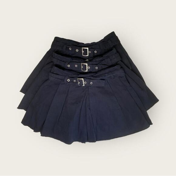 Zara | Bundle 3 Belted Uniform Skirts | Navy Blue | Girls 11-12 - Picture 1 of 15